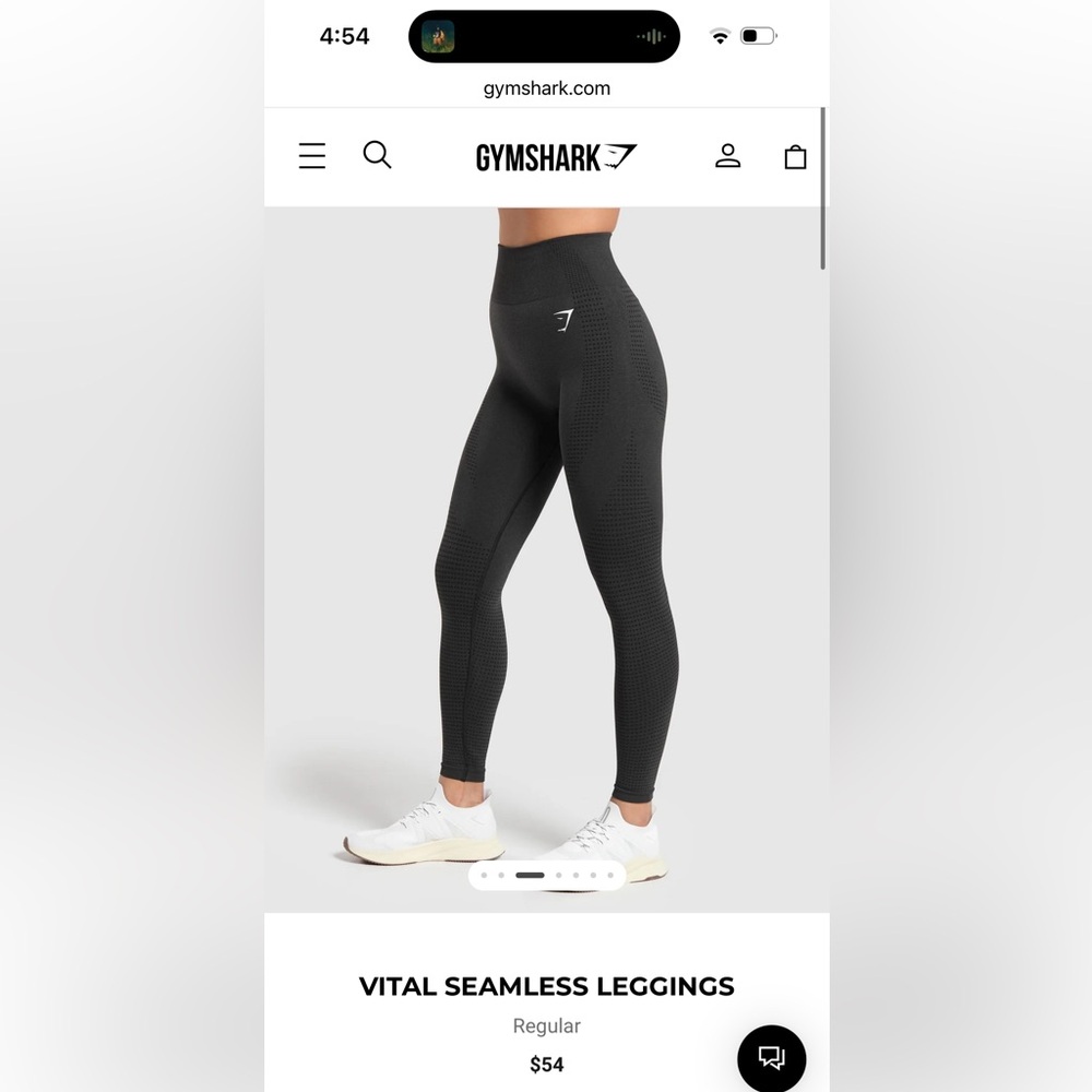 Vital Seamless Gymshark Leggings Color Black Marl Size Small